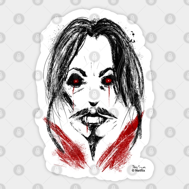 Castlevania Dracula Face Sticker by DougSQ